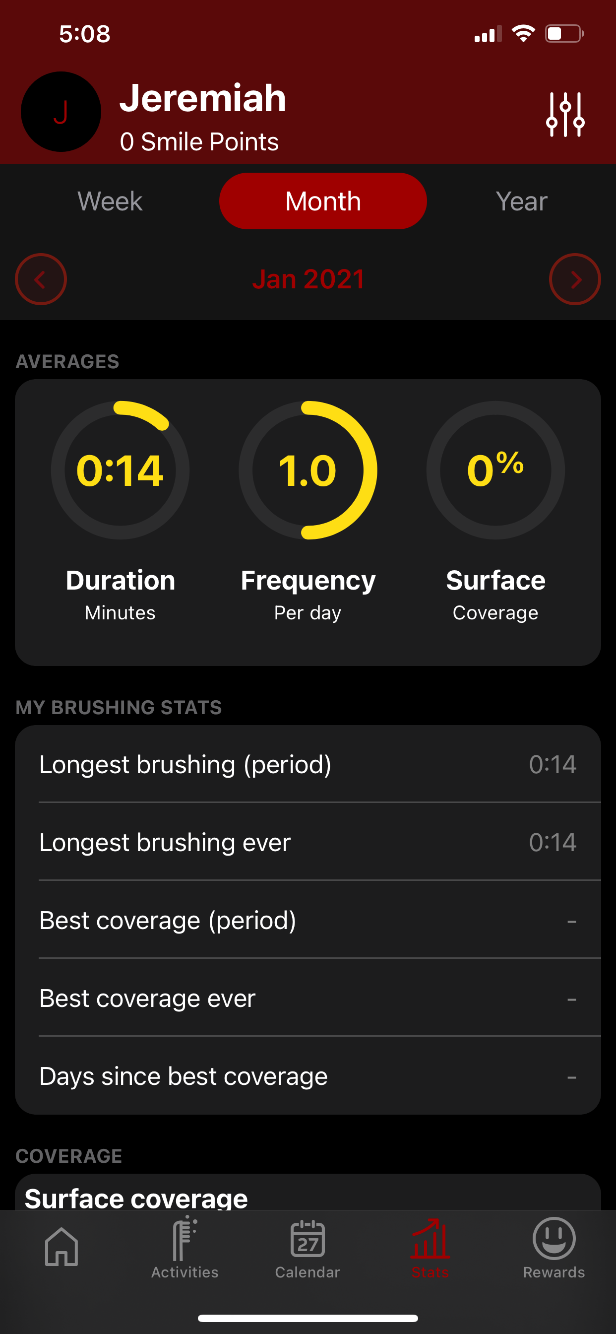 Screenshots of competitor applications
