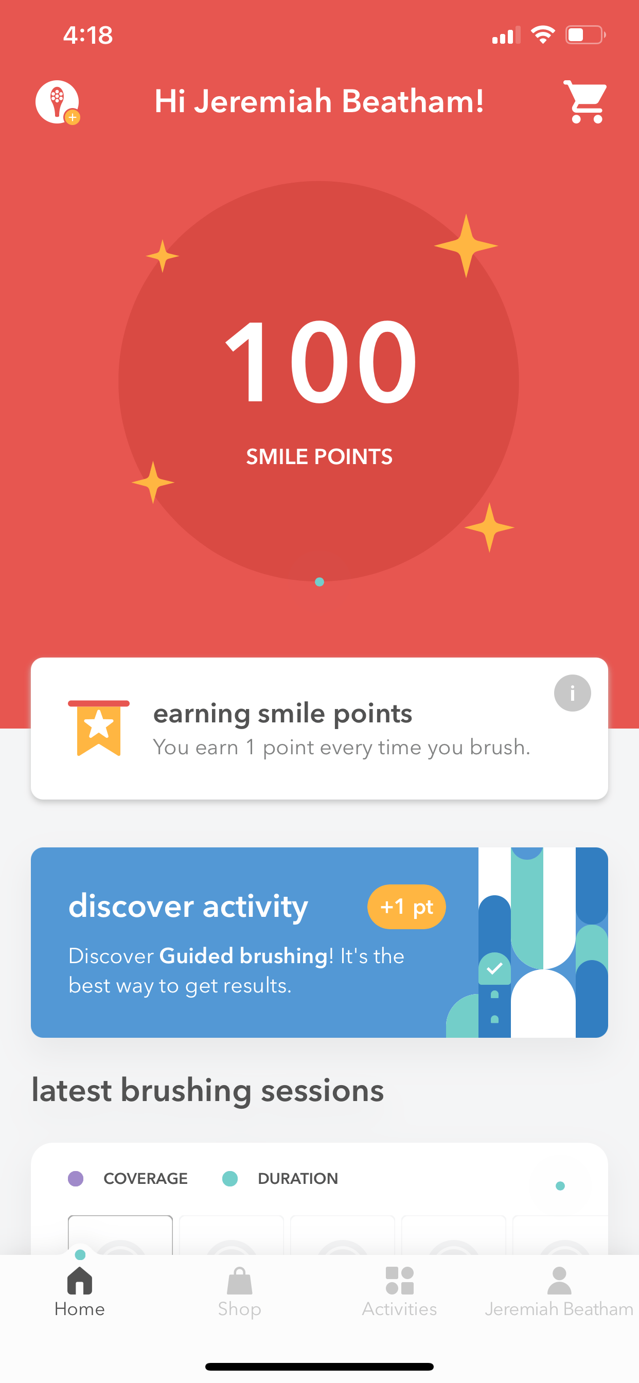Screenshots of competitor applications