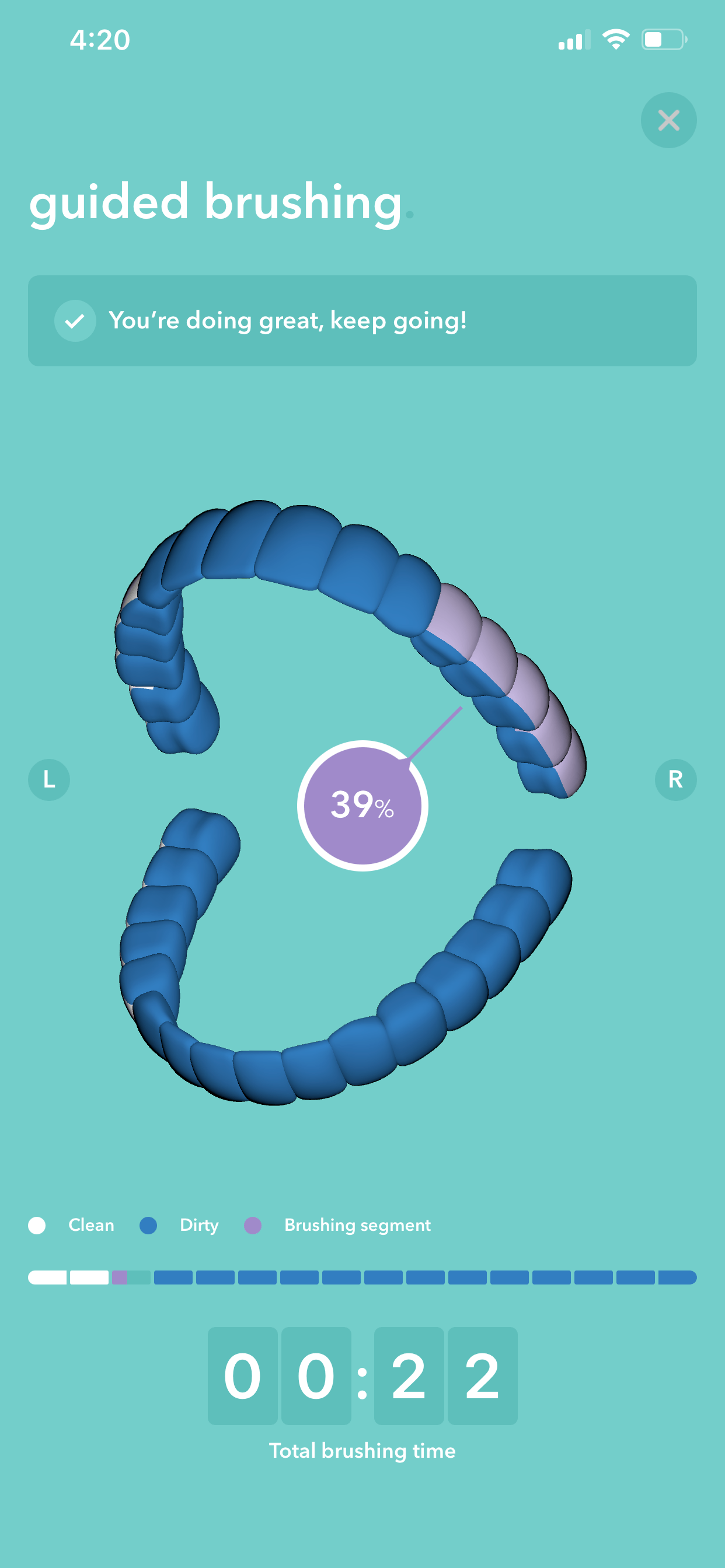 Screenshots of competitor applications