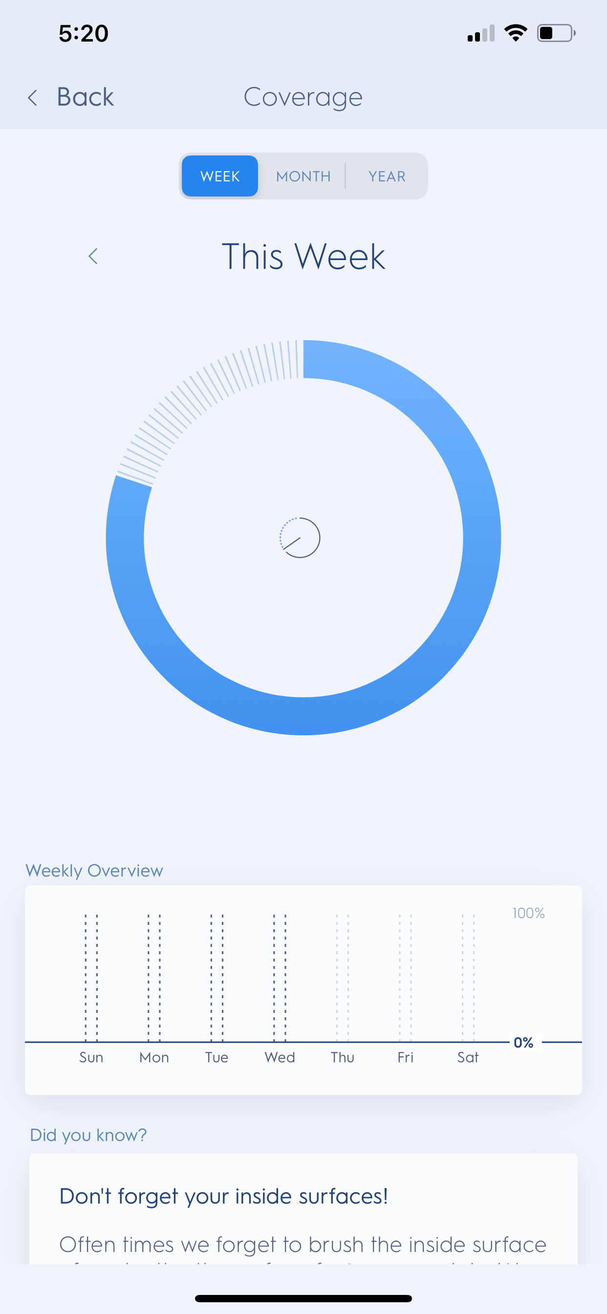 Screenshots of competitor applications