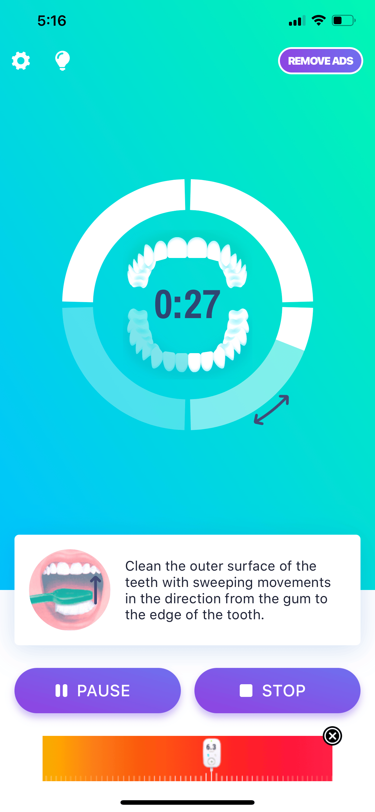 Screenshots of competitor applications